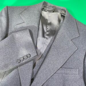 JCPenney Men's Gray Blazer Size 40-L Classic Fit Business‎ Office Career